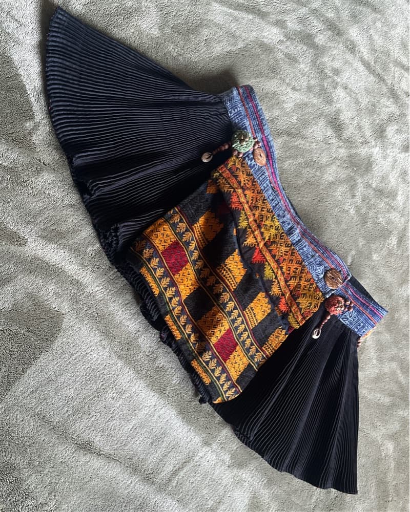 Unique Vintage Mini Beach Skirt - Image 1