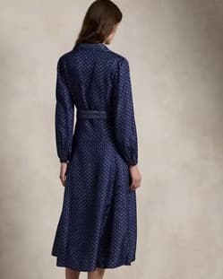 $895 Polo RL Mulberry Silk Dress - Image 3