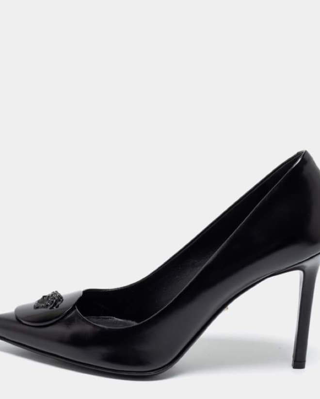 Versace Black Patent Leather Medusa | 38 - Image 2
