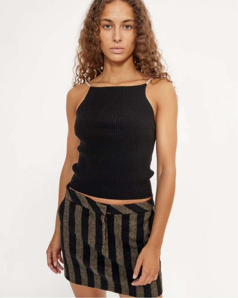 Musier Paris Lena Pearl Strap Top - Image 3