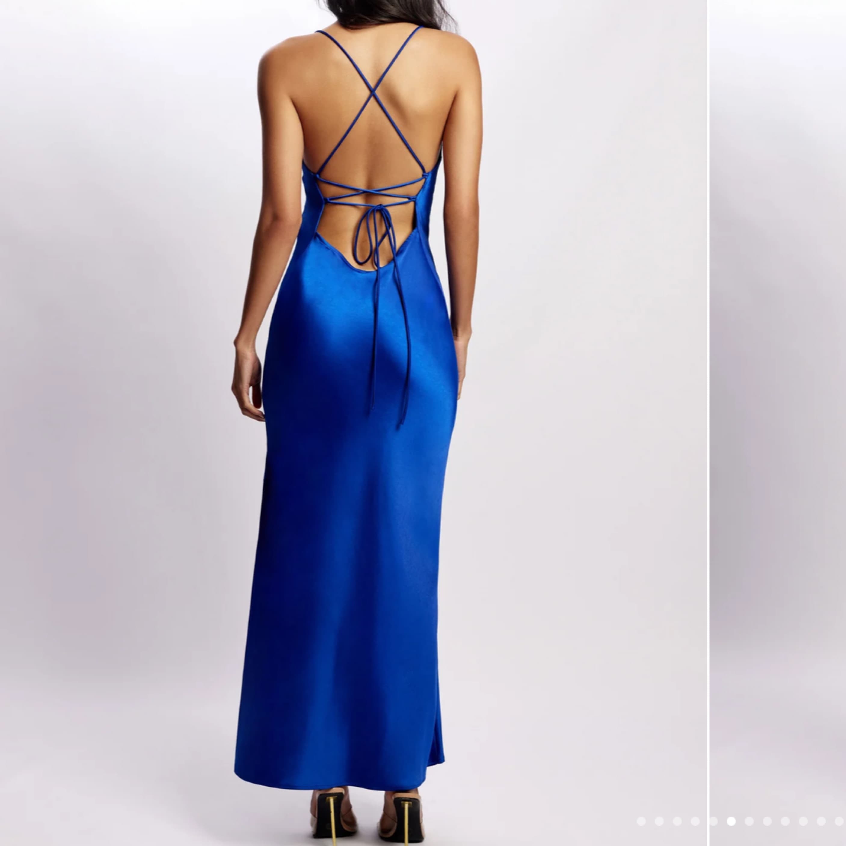 Blue Meshki Slip Dress - Image 3