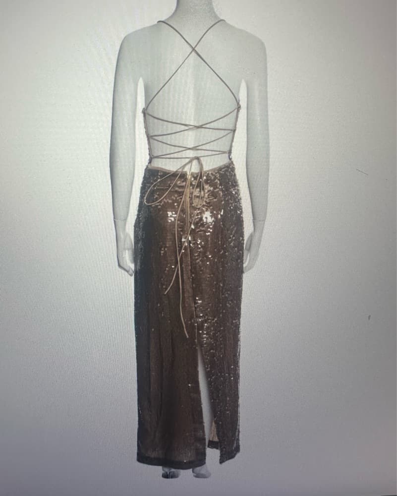 Square Neckline long Dress - Image 3