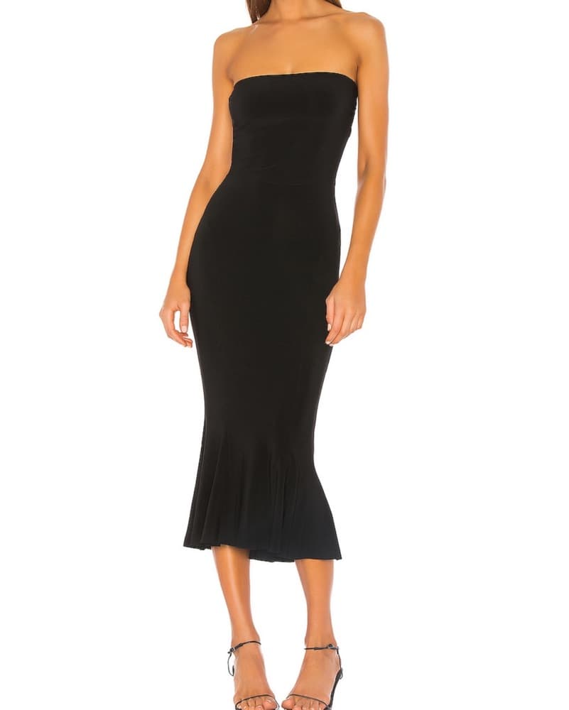 Norma Kamali Strapless Fishtail Dress - Image 1