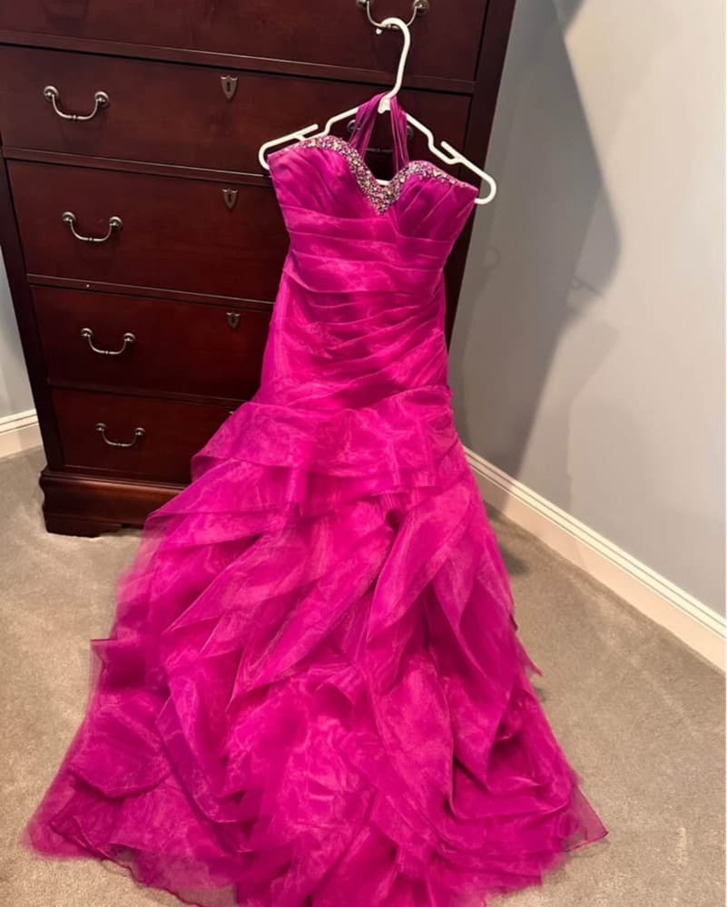 Alfred Angelo Fushia Ballgown - Image 1