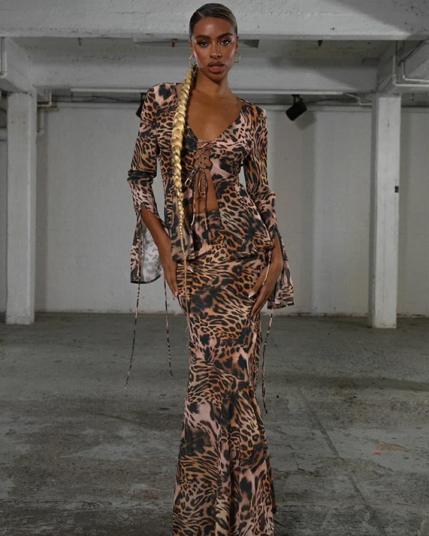 JGR & STN Leopard Print Martine Set  - Image 1