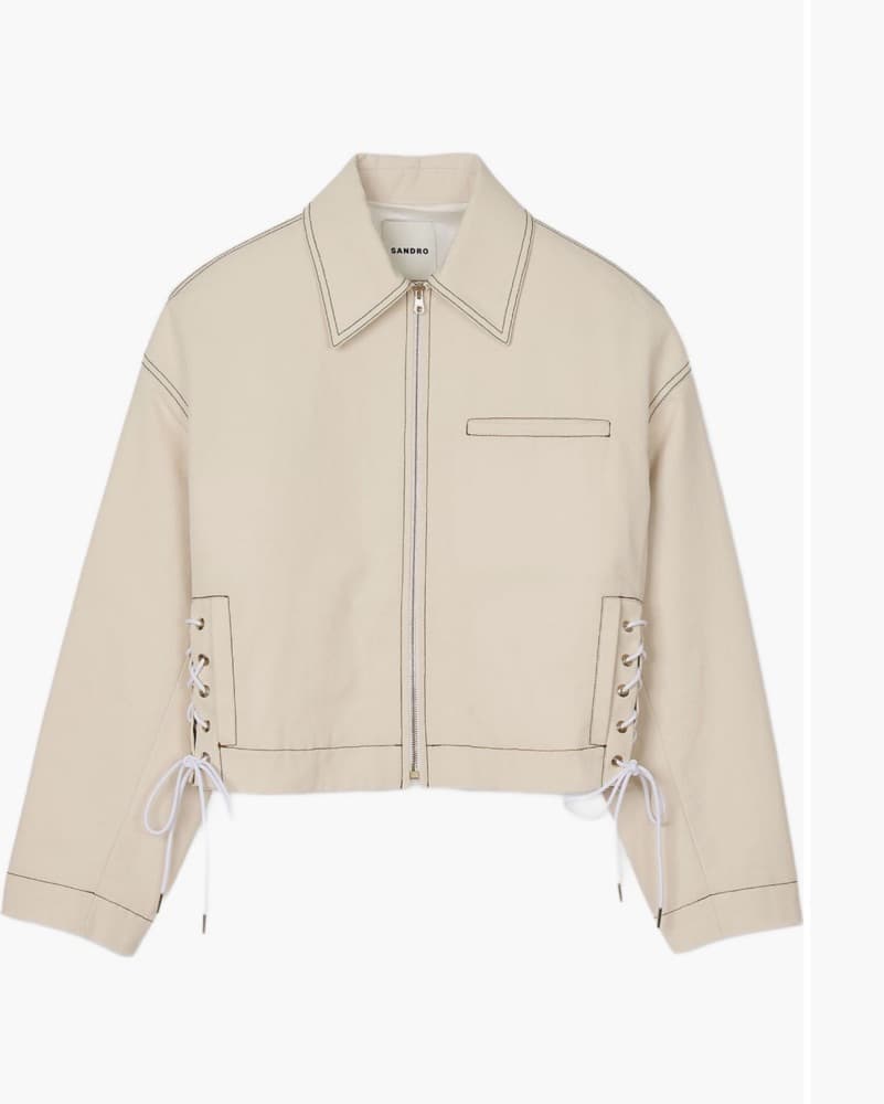 Cream Sandro Coat - Image 3