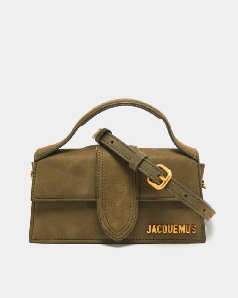 Jacquemus Olive Nubuck Le Bambino Bag - Image 2