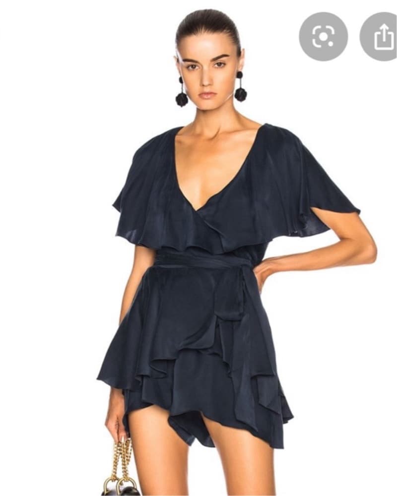 Zimmermann Wrap Blue Romper - Image 1
