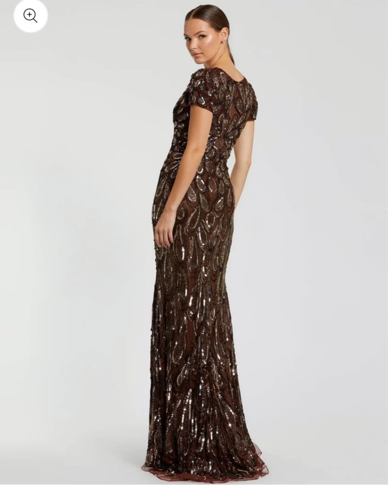 Mac Duggal Embellished Beaded Gown - Image 3
