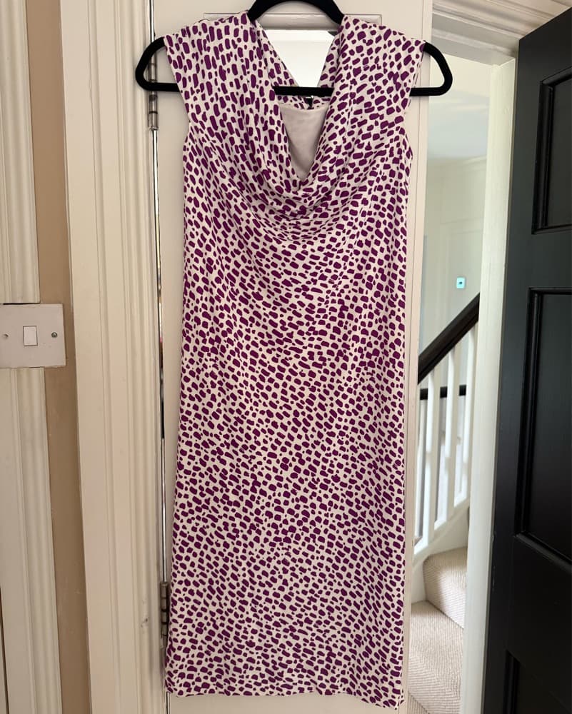 Balenciaga Purple Spotted Dress  - Image 3