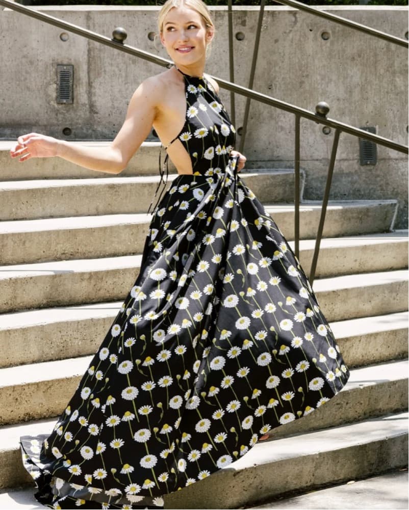 Bernadette Daisy Halter Dress - Image 3