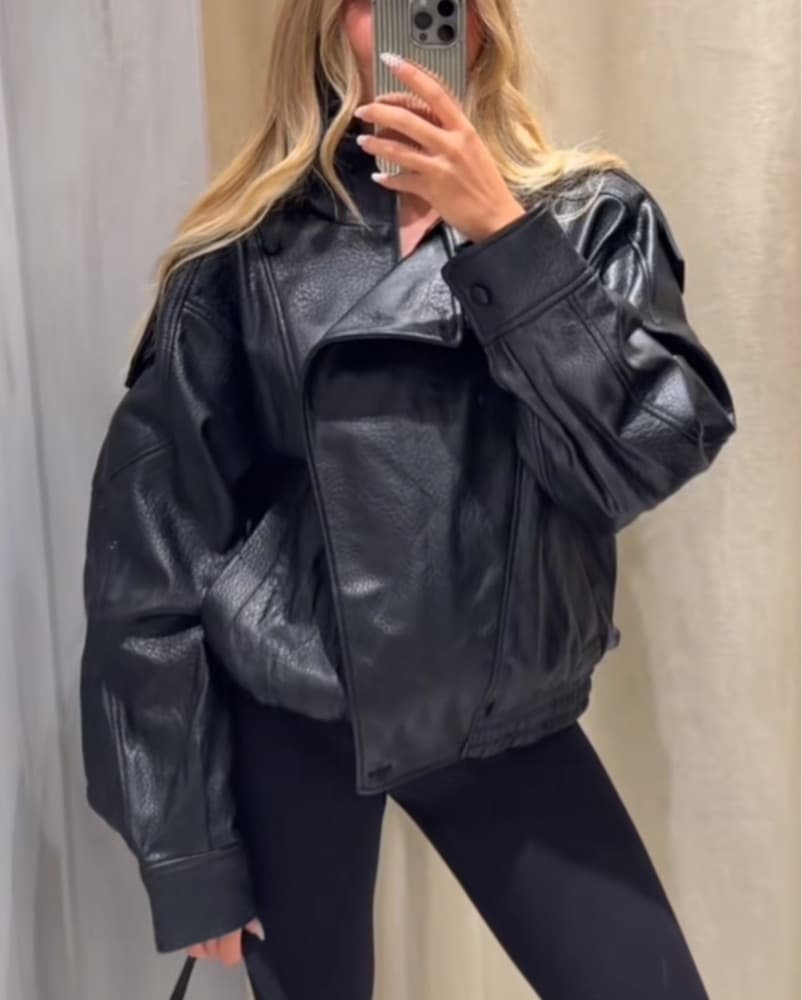 YSL Doupe Leather Jacket - Image 2