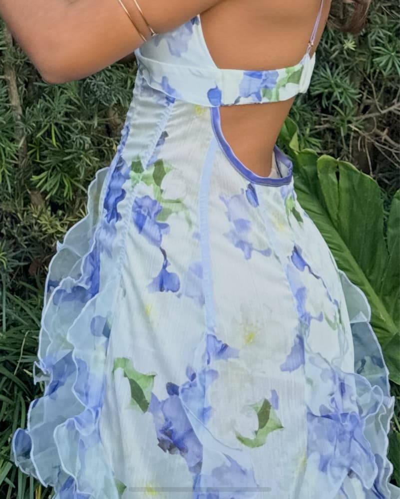Iris Flower Maxi Dress - Image 4