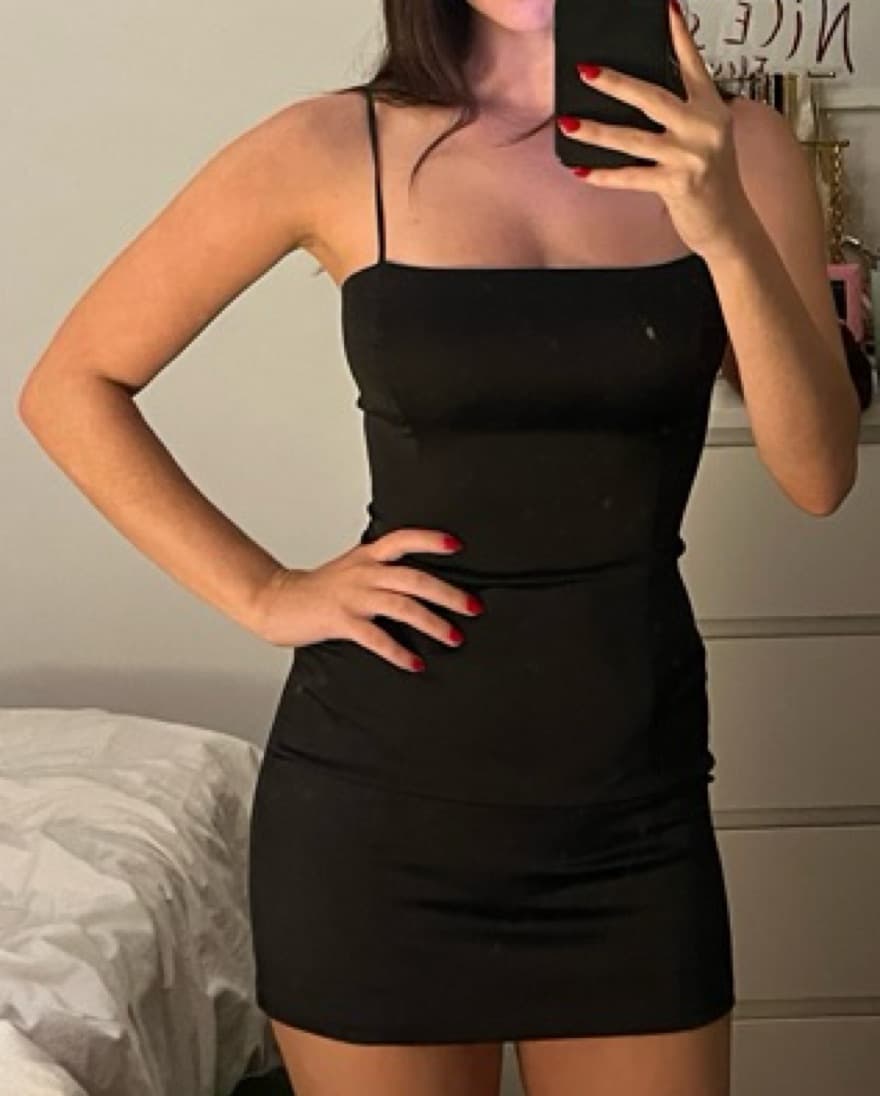Aritzia Black Mini Dress - Image 1