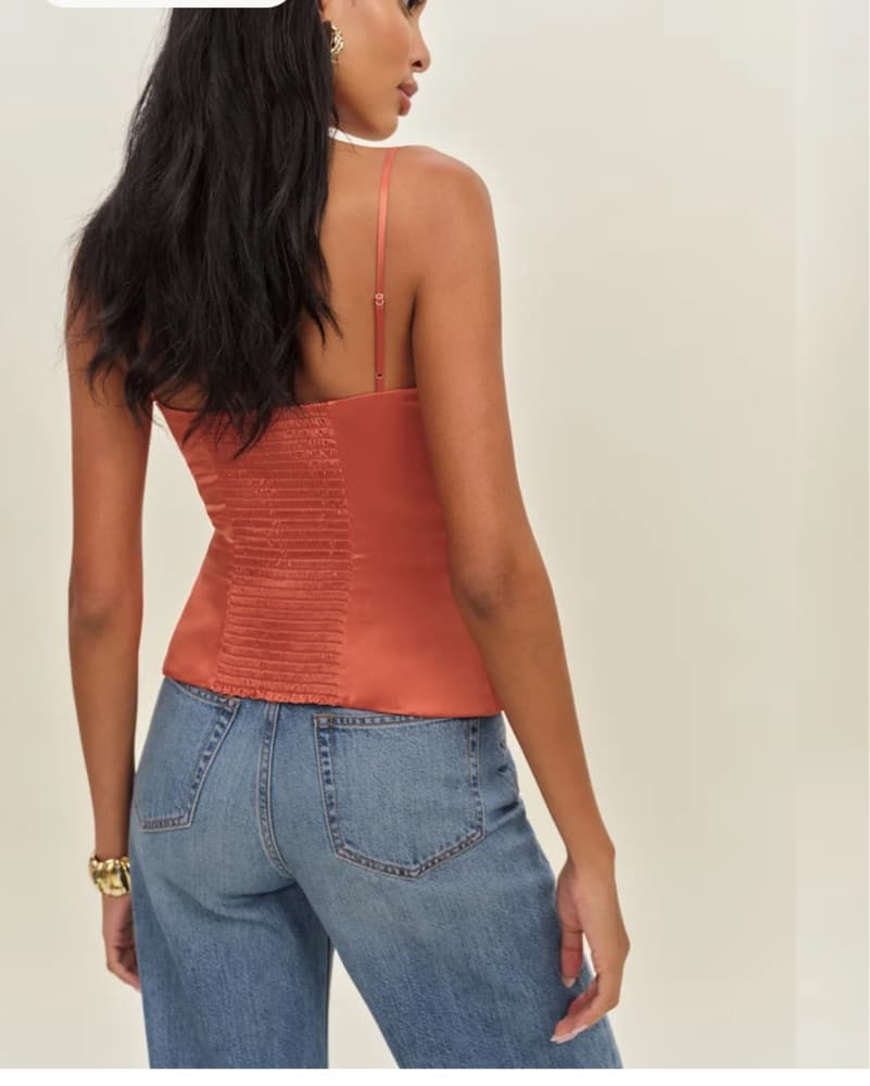 Reformation Lumi Top Orange - Image 2