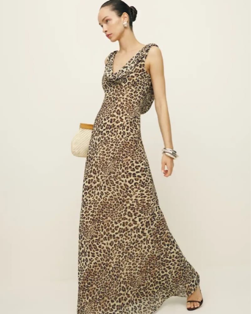 Reformation Leopard Maxi Dress - Image 1