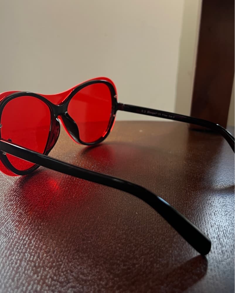 ASOS AJ Morgan red oversized Sunglasses - Image 4
