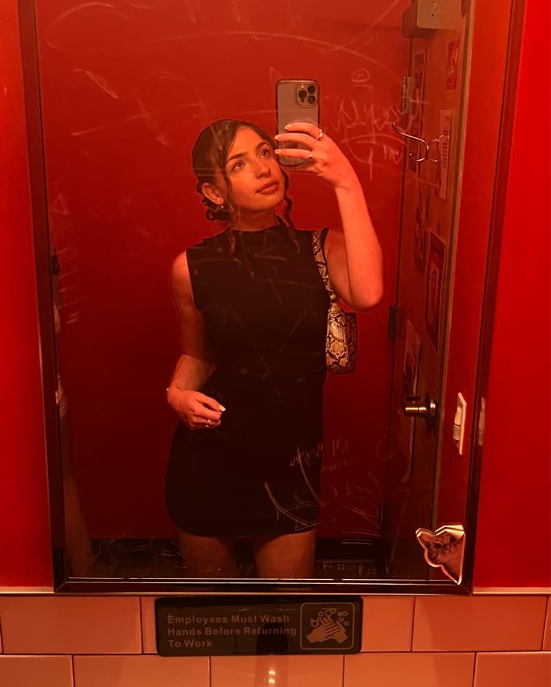 Black Reformation Mini Dress - Image 3