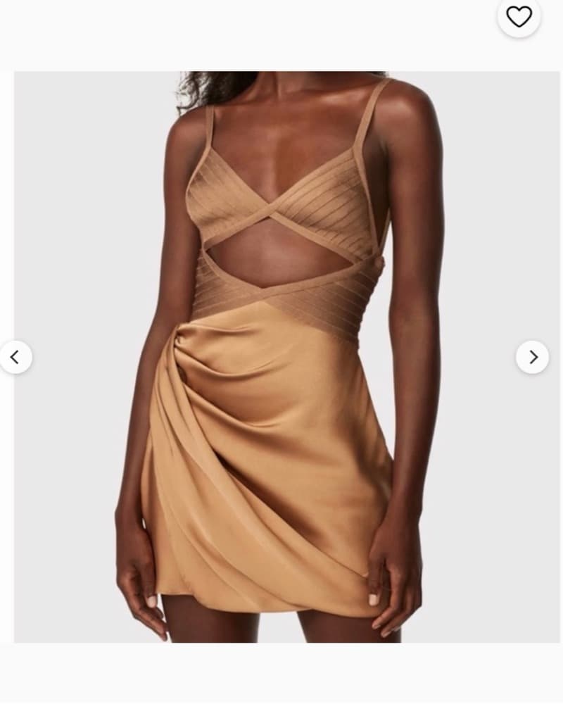 Elegant Satin Wrap Dress - Image 2