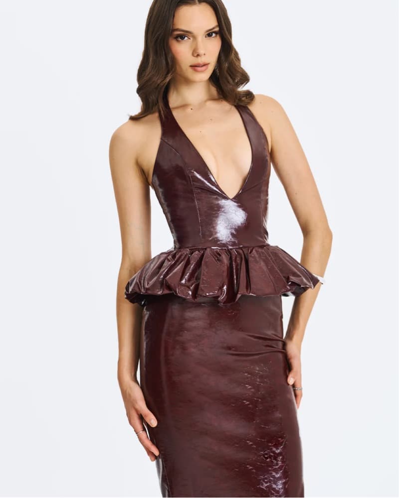 Peplum Midi Dress - Image 2