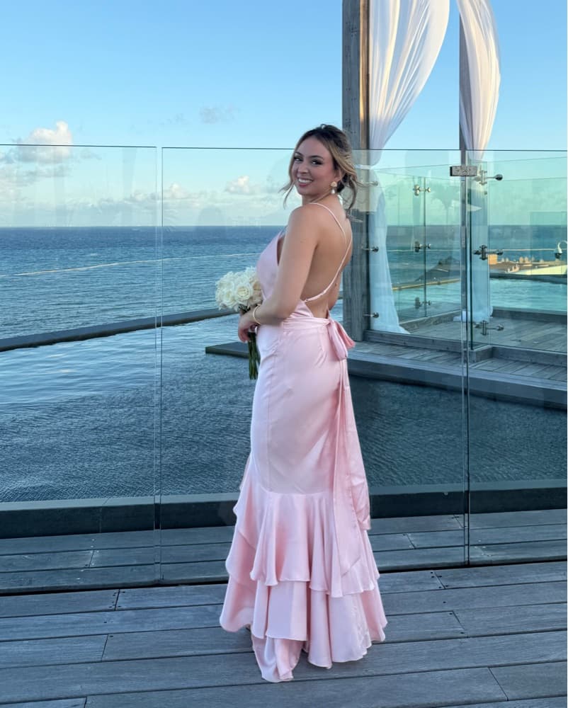 Cleo gown In Light Pink  - Image 5