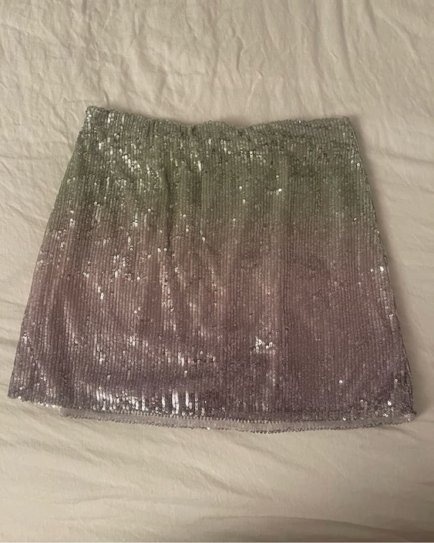 LoveShackFancy Mini Sequin Skirt - Image 3
