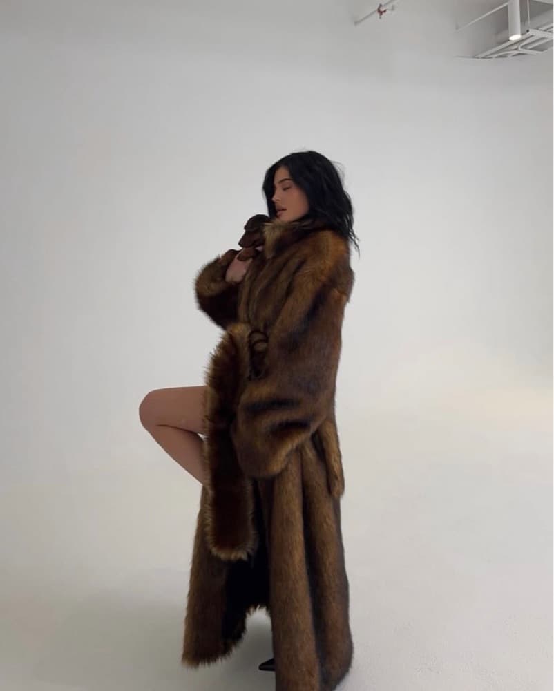 Khy Brown Fur Coat - Image 2