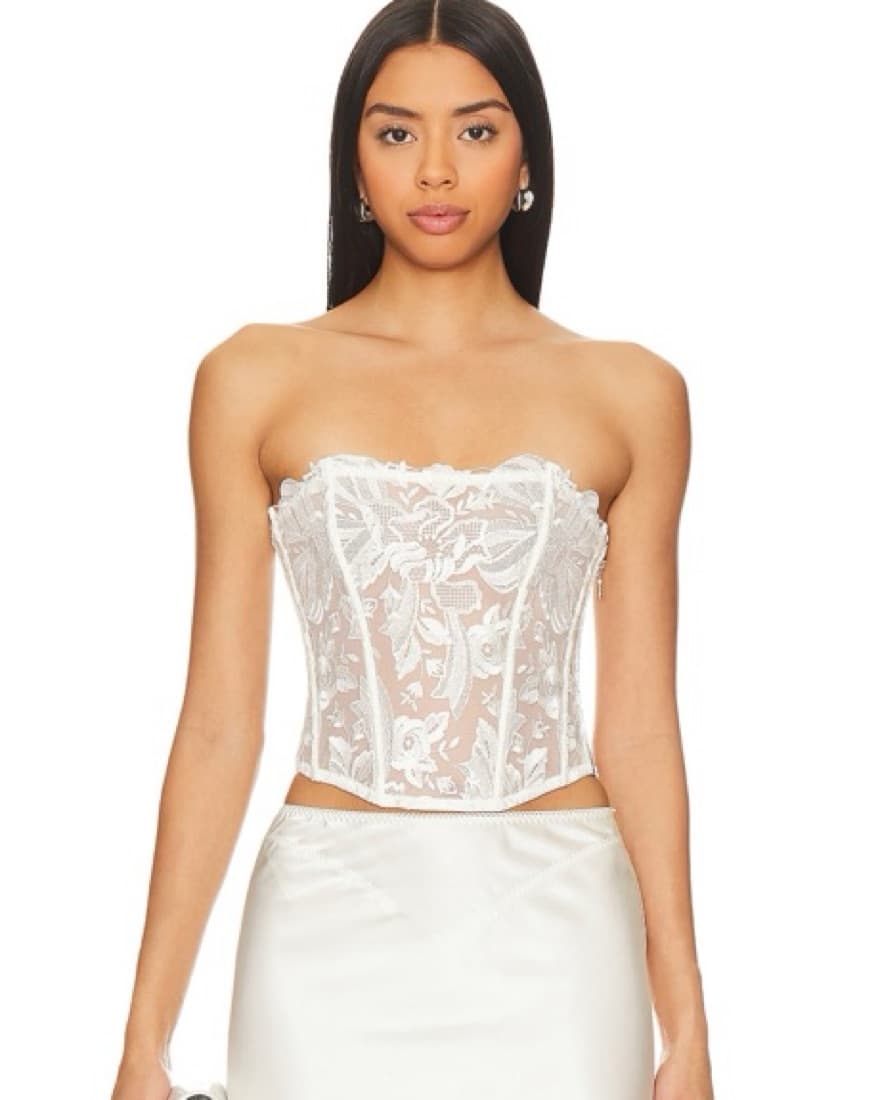 White Lace Corset - Image 1