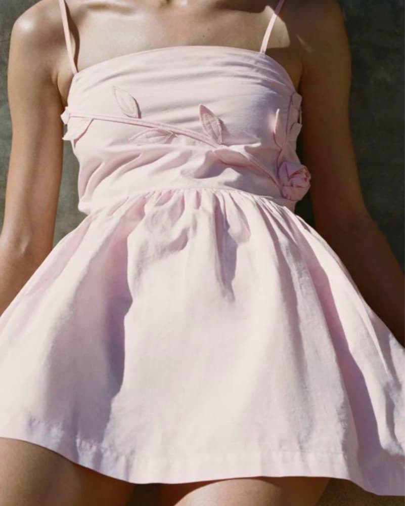 Romantic Ruffle Mini Dress - Image 2