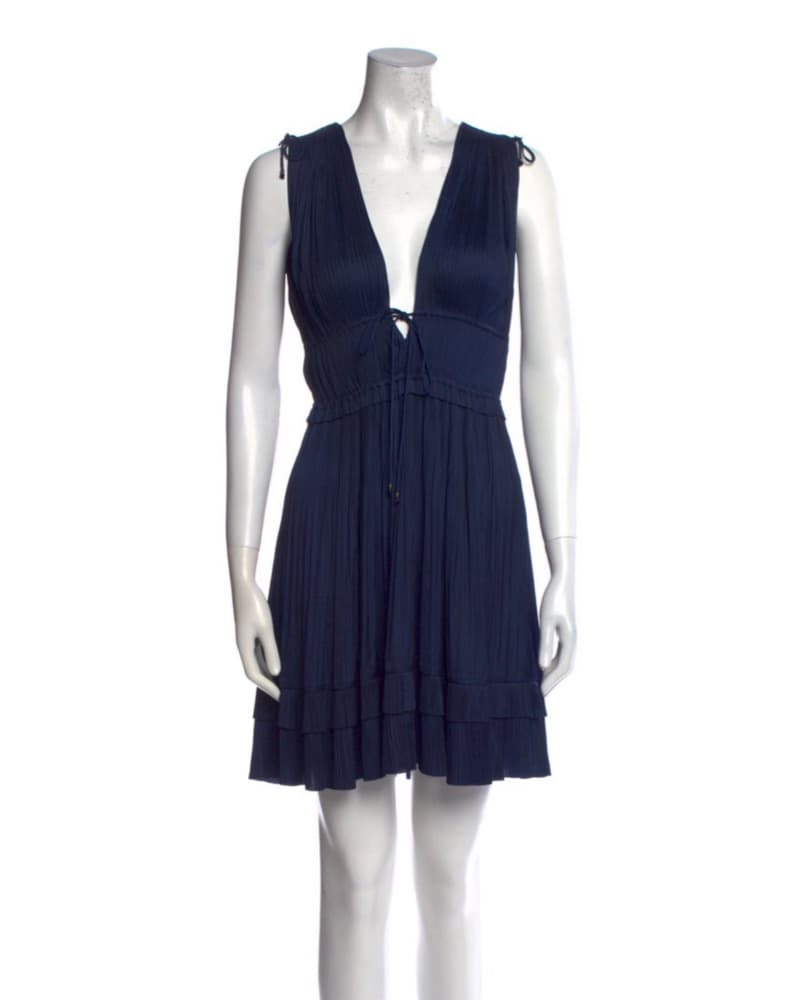 Ulla Johnson  Navy Pleated Dress - Image 1
