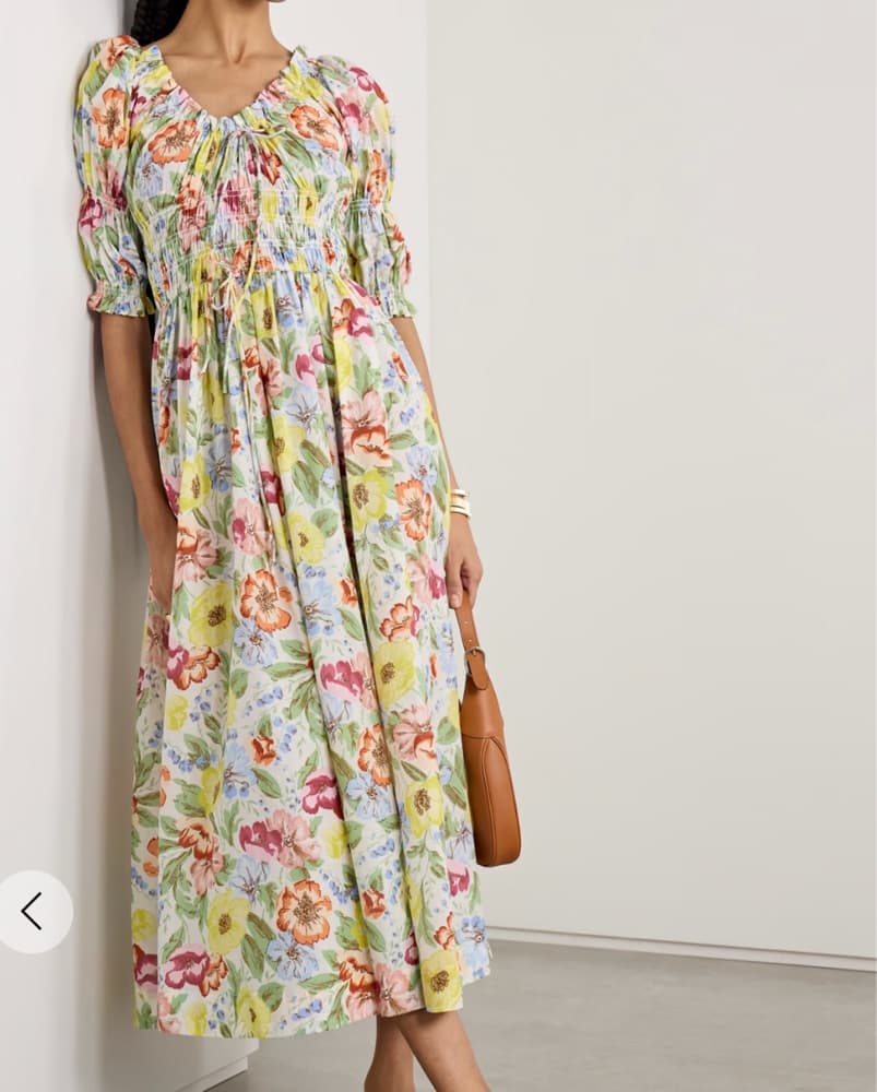 Doen ischia Floral midi Dress - Image 1