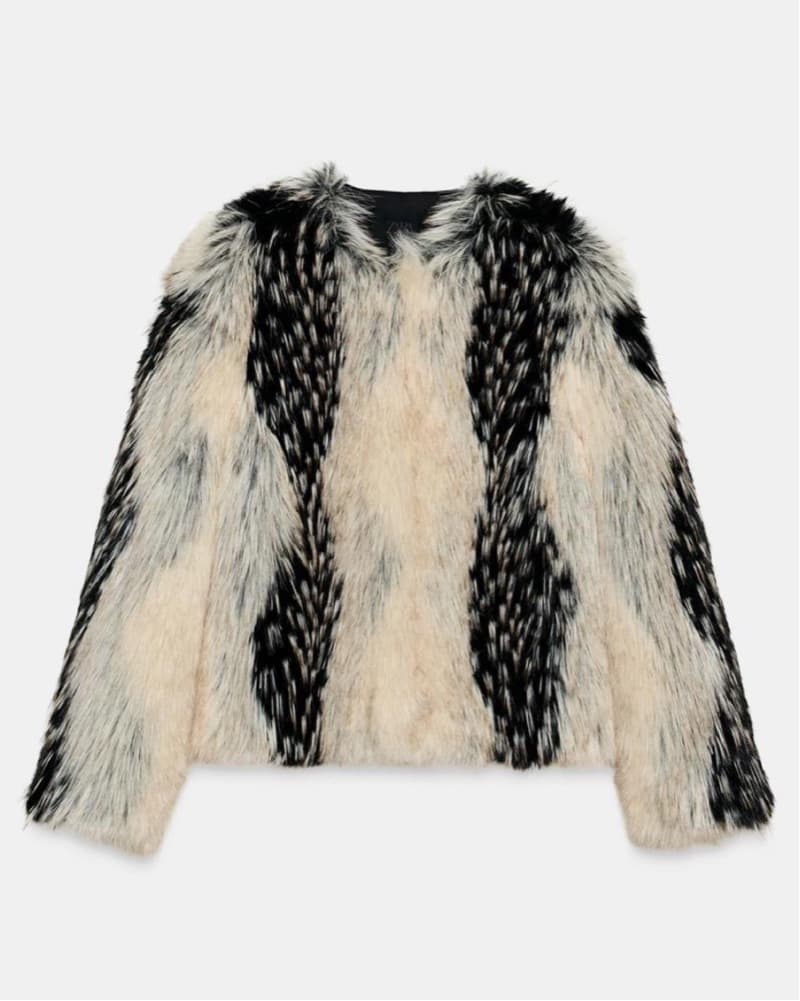 Mutli Color Fur Coat  - Image 2