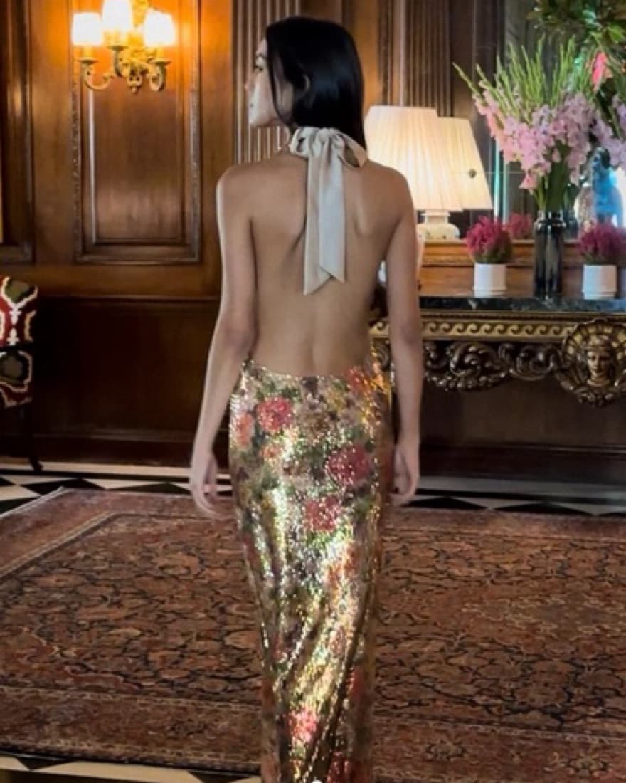 LIANA DRESS - Fleur Sequin  - Image 1