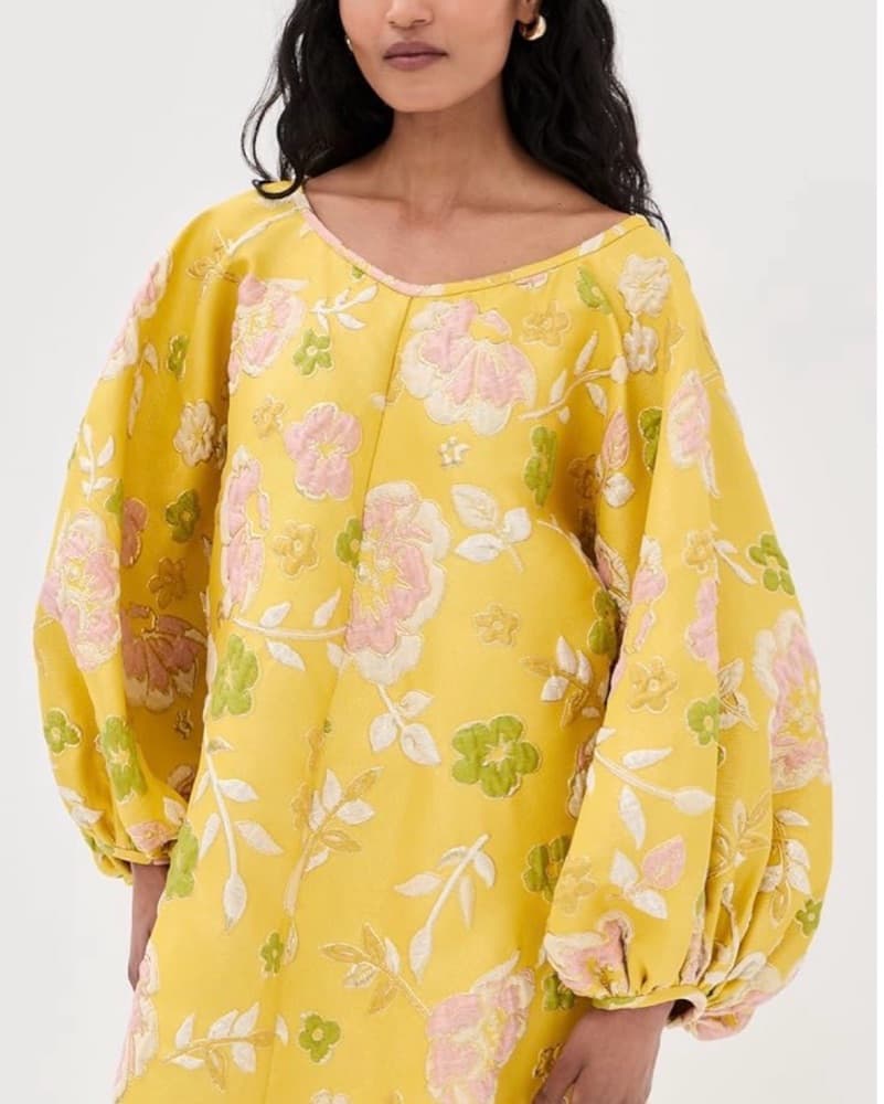 Vibrant Floral Midi Dress - Image 1