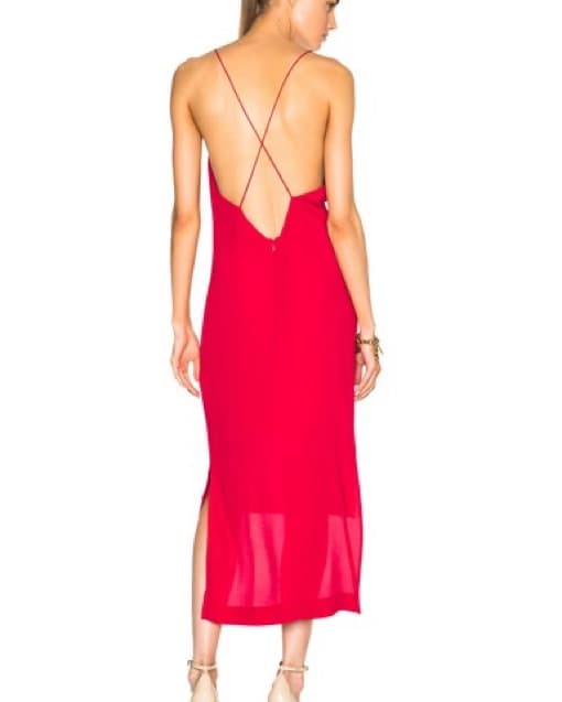 Dion Lee Cherry Red Low Back Dress - Image 3