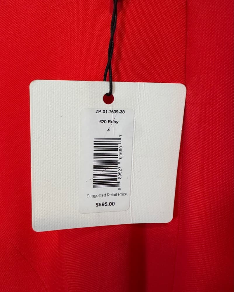 Zac Posen Red Dress - Image 3