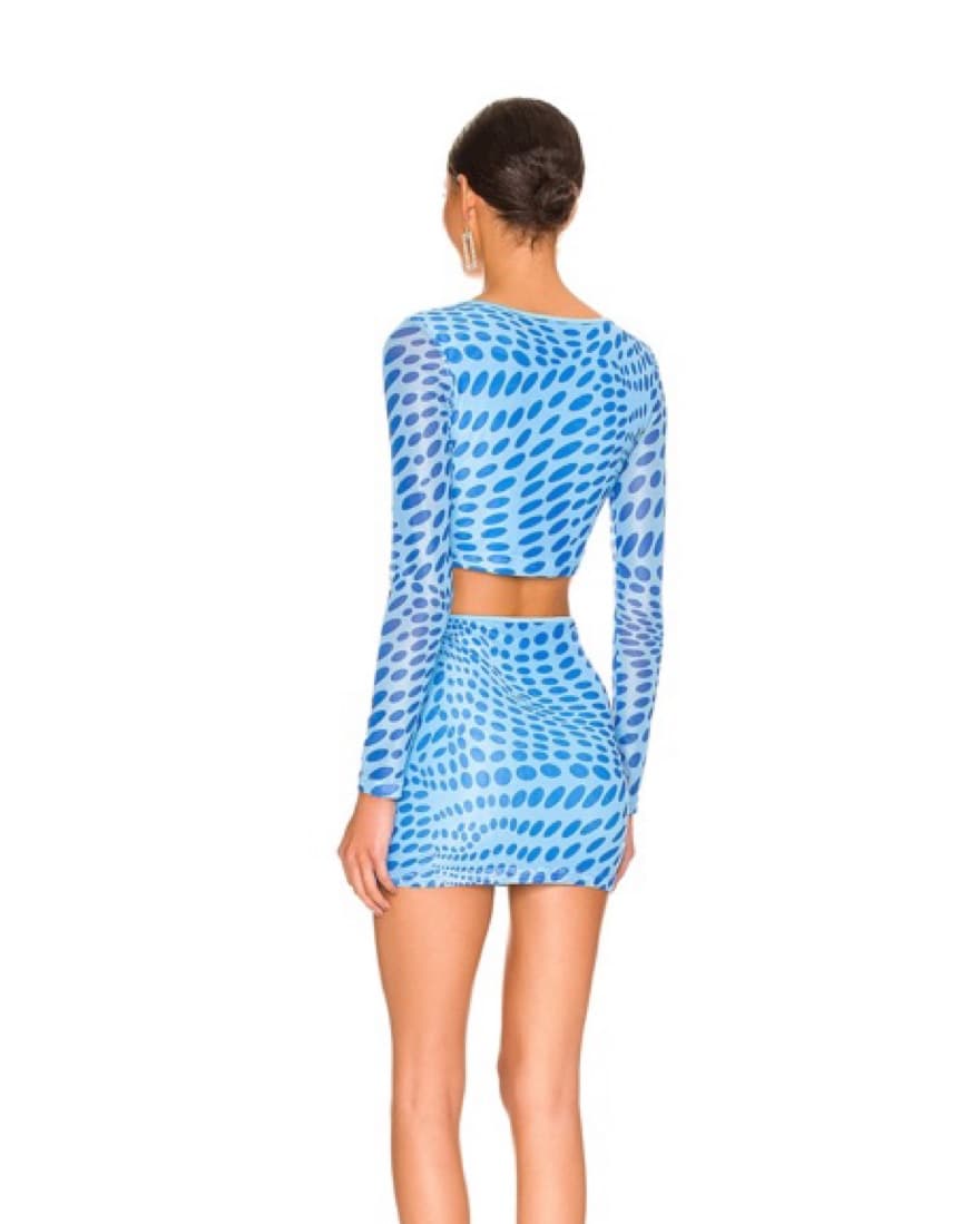 Gianna Skirt Set In Blue - Image 4