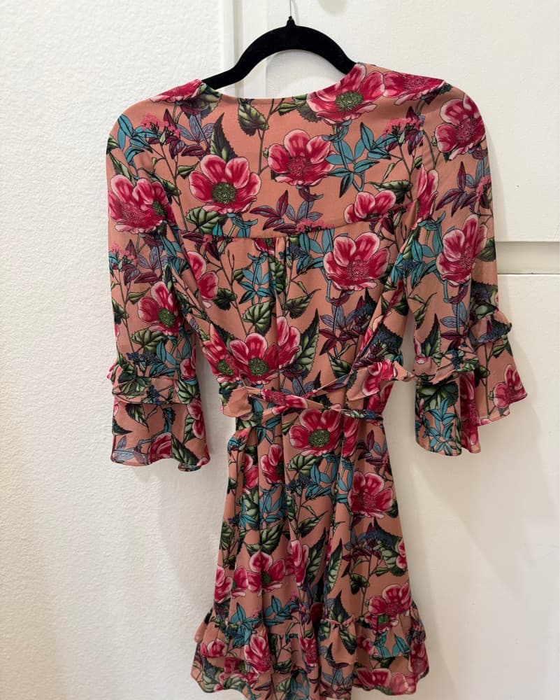 Vibrant Floral Printed Dress  - Image 2
