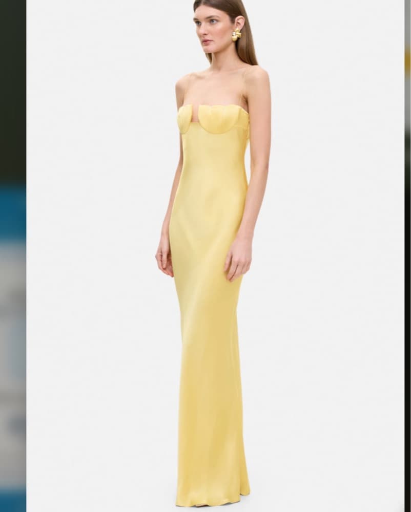 ANNA OCTOBER TULIP Gown Butter Yellow - Image 3