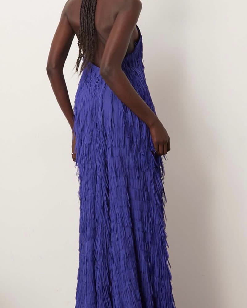 ARRANGE fringe texture halter neck - Image 3