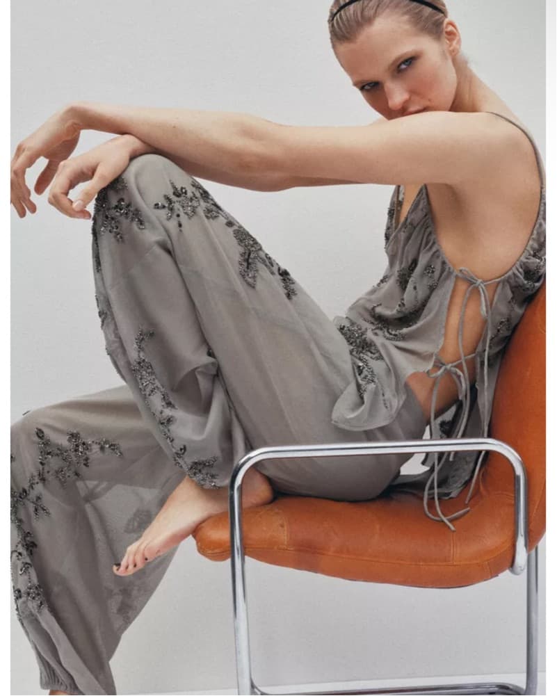 Zara Embellished Top Pant Set - Image 1