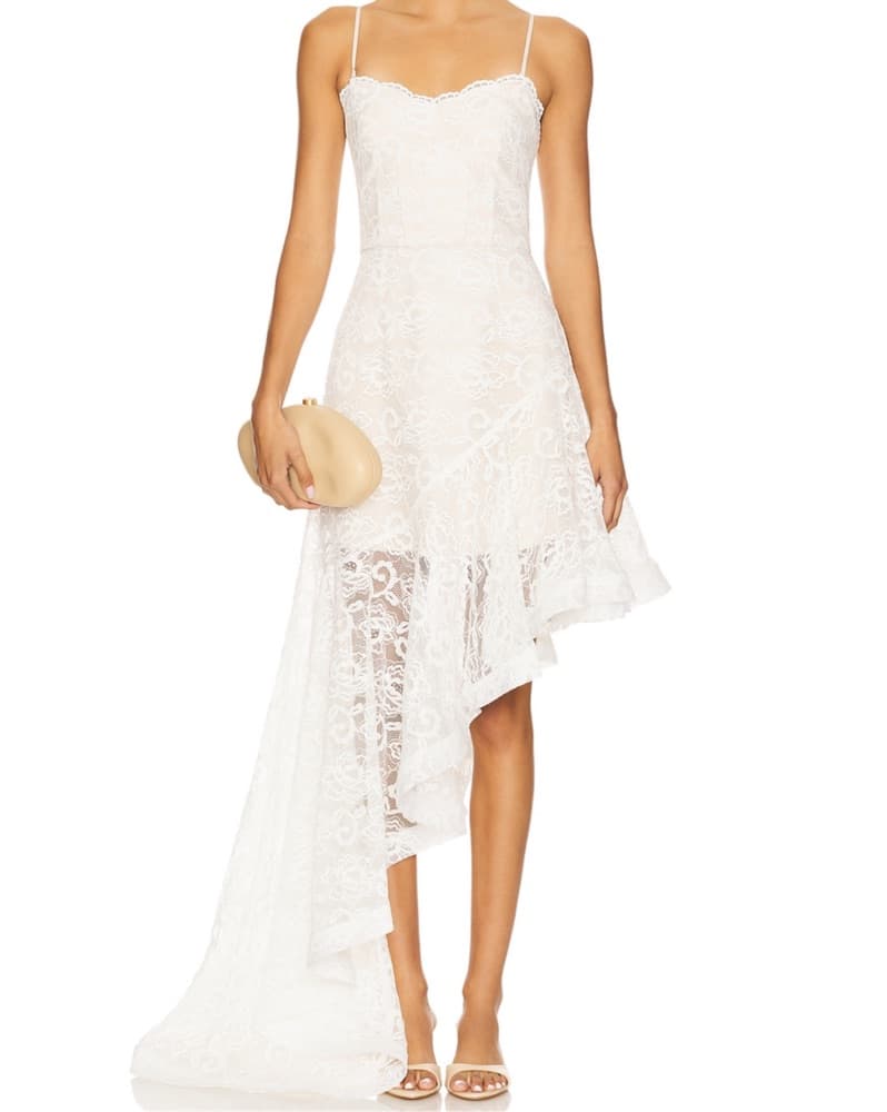 Revolve Lace Midi Dress - Image 1