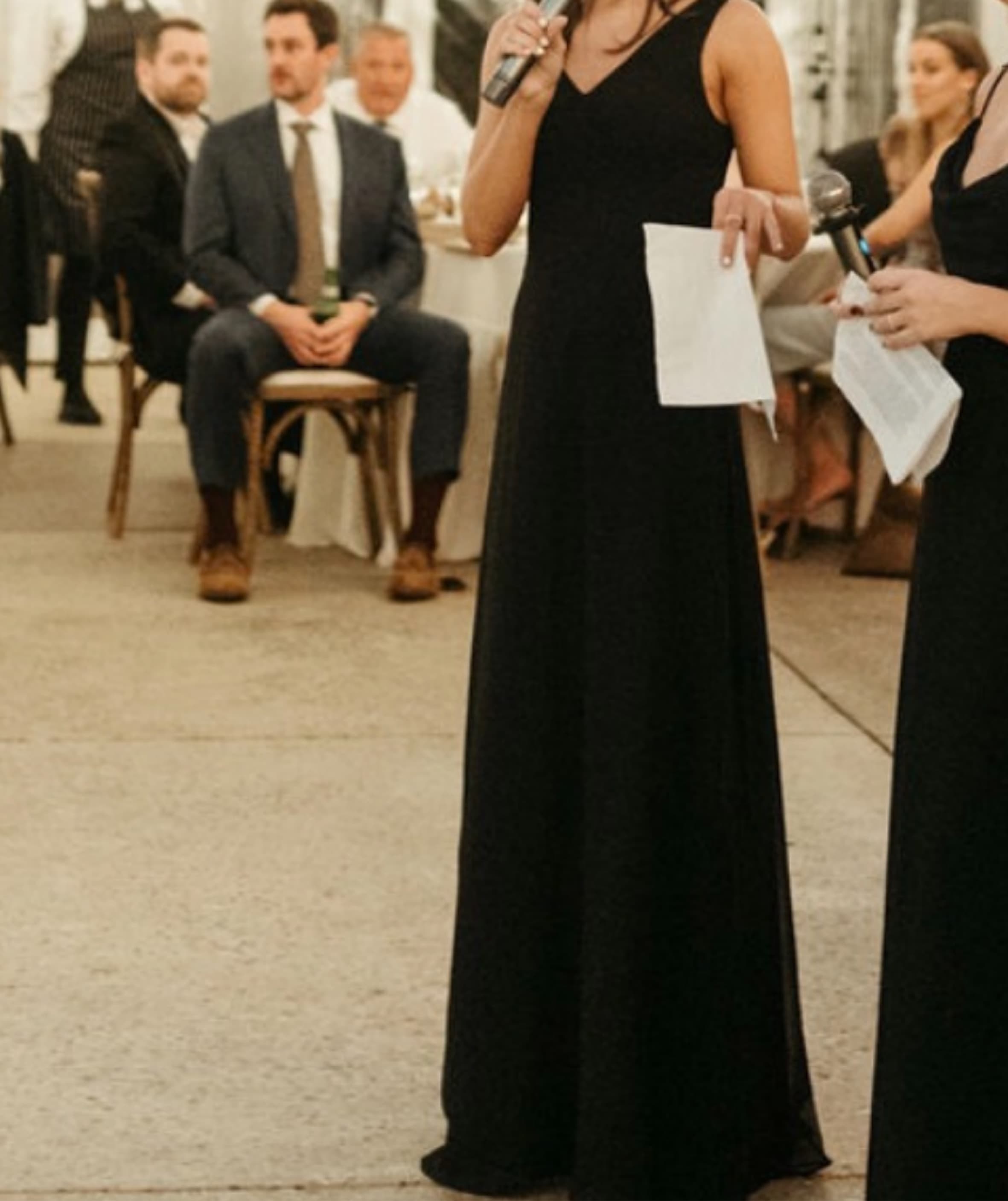 Black Chiffon Dress - Image 3