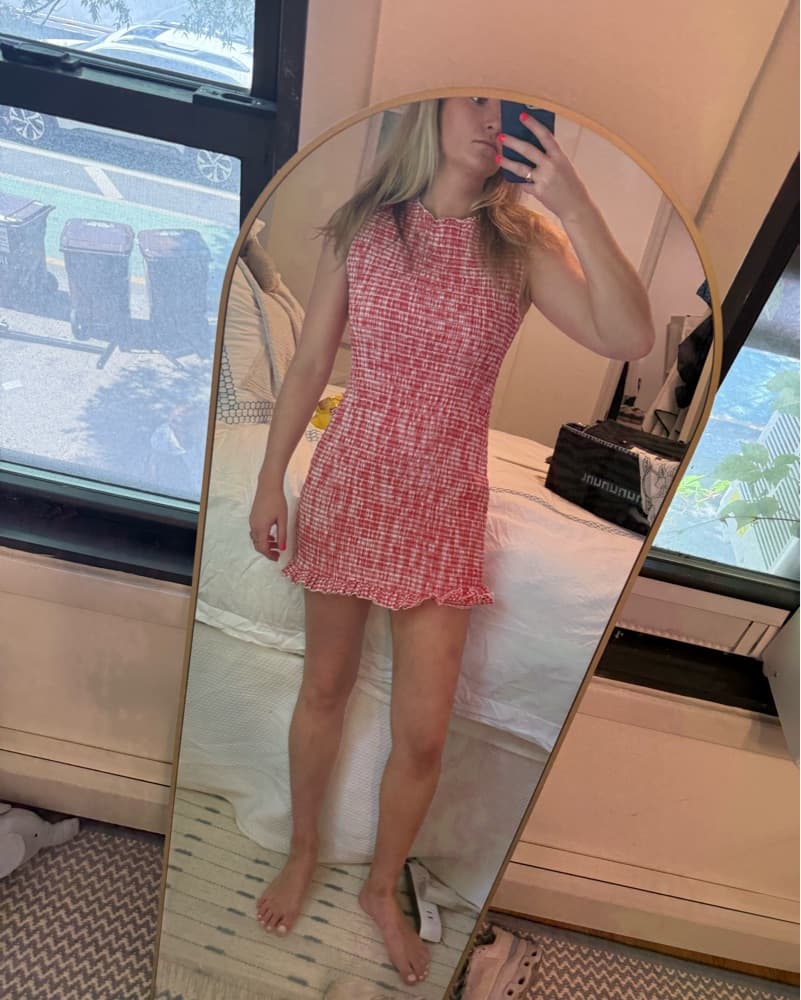 Gingham Mini Dress - Image 1