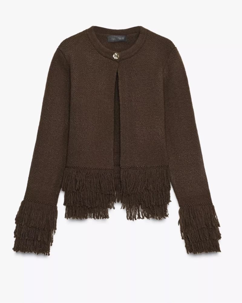 Zara Fringe Cardigan - Image 3