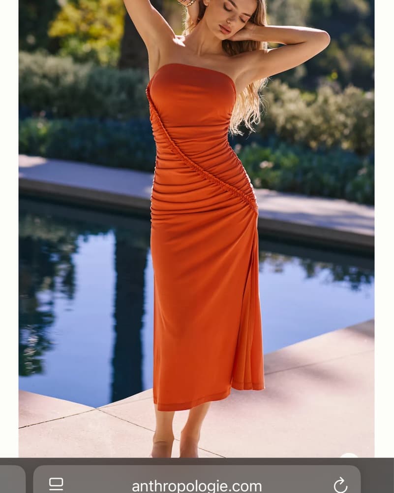Anthropologie Ruched Tube Dress - Image 1