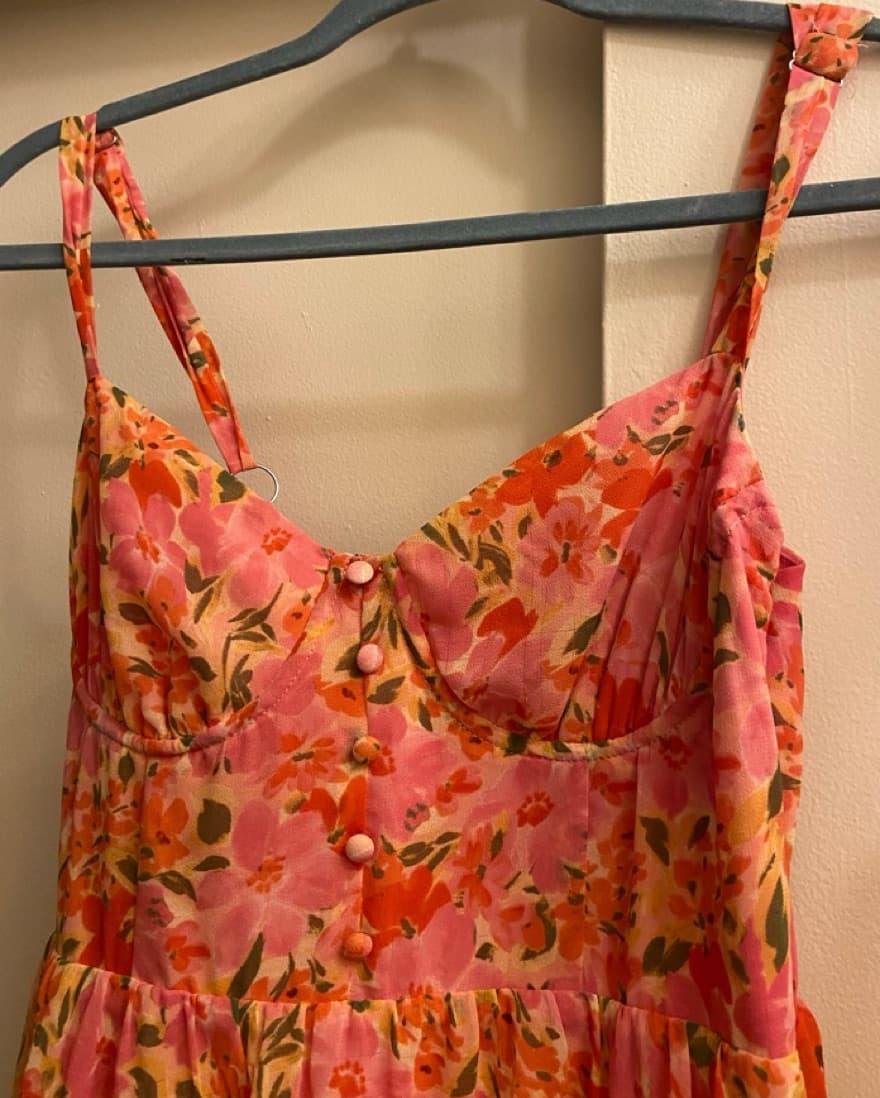 Floral Wedding Guest Dress - Image 2