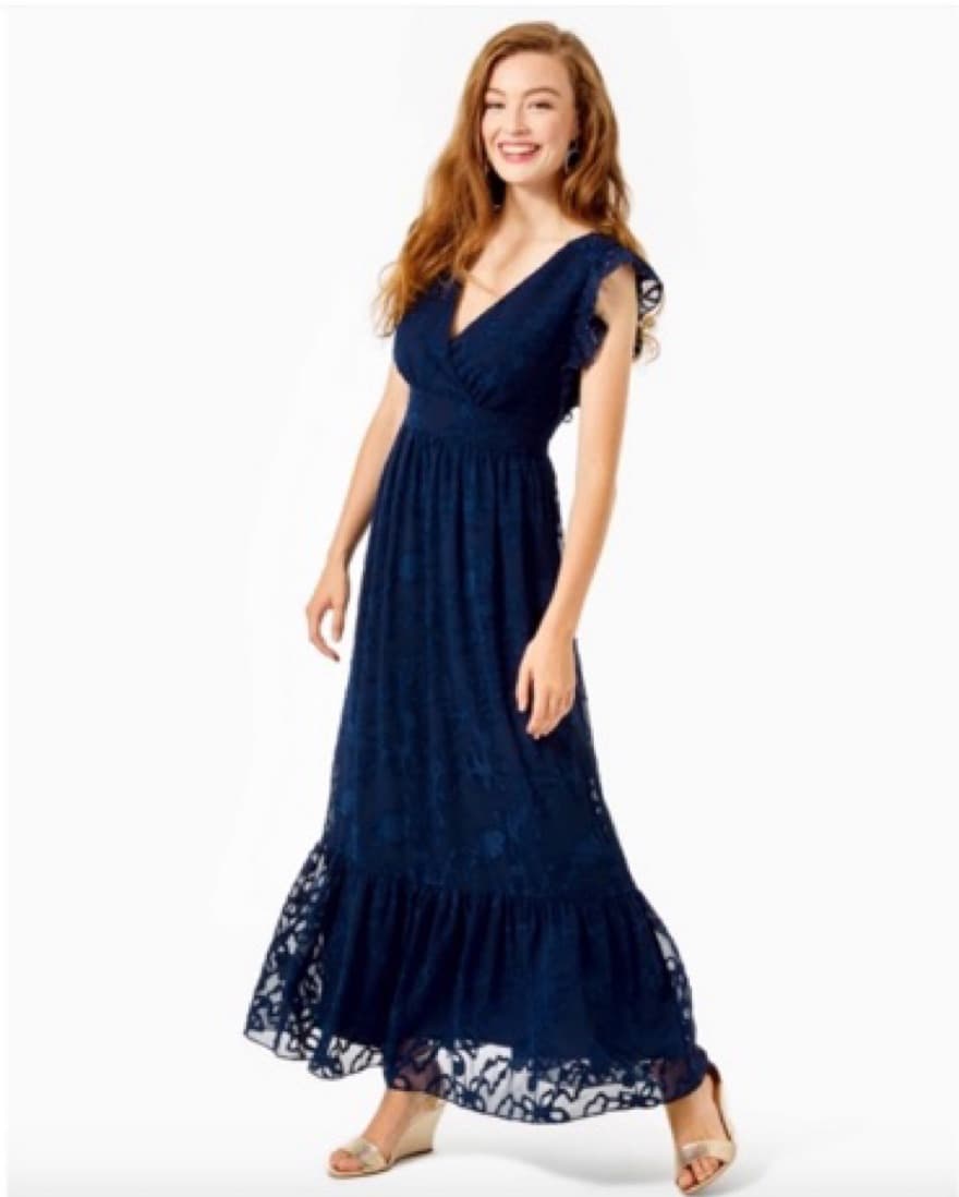Lilly Pulitzer Autumn Navy Formal Dress - Image 1