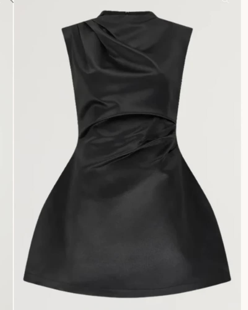 Sleek Black Cocktail Dress- Odd Muse  - Image 3