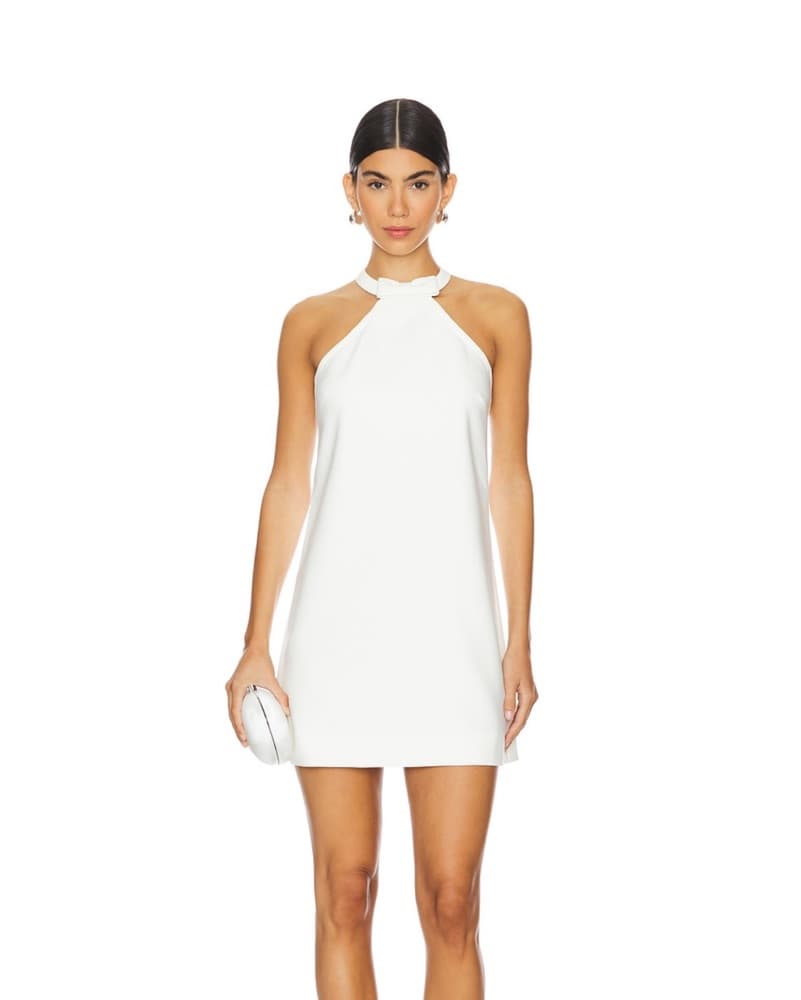Likely White Bow Mini Dress - Image 1